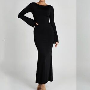 Meshki Tarna Slinky Fishtail Maxi Dress